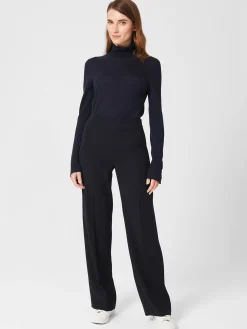 Best Hobbs Abigail Wide Trousers Navy