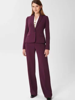 Cheap Hobbs Adelia Jacket Deep Plum