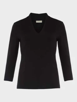 Store Hobbs Aimee Double Fronted Top Black