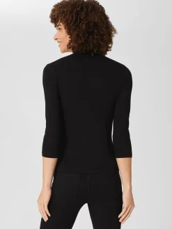 Store Hobbs Aimee Double Fronted Top Black