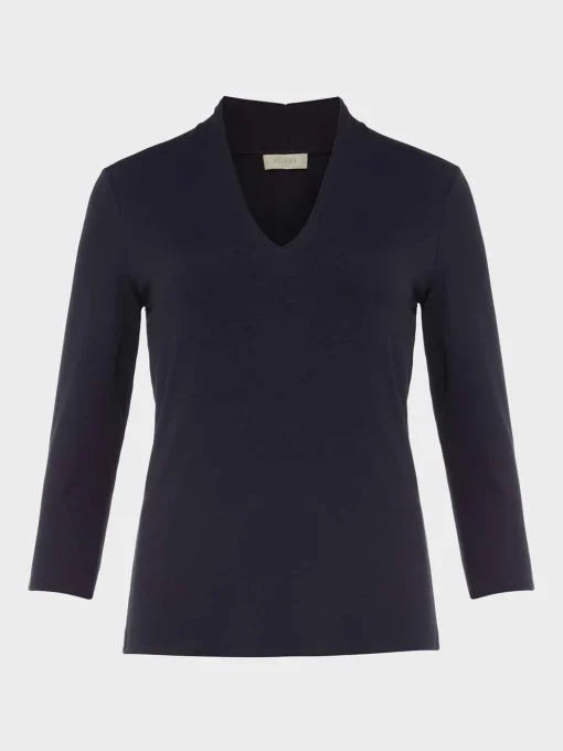 Sale Hobbs Aimee Double Fronted Top Navy