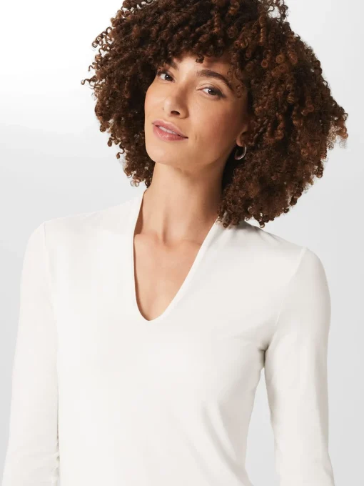 New Hobbs Aimee Double Fronted Top Ivory
