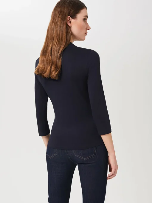 Cheap Hobbs Aimee Double Fronted Top Navy