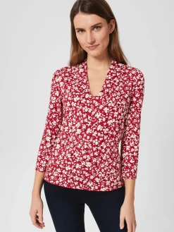 Flash Sale Hobbs Aimee Printed Top Pink Multi