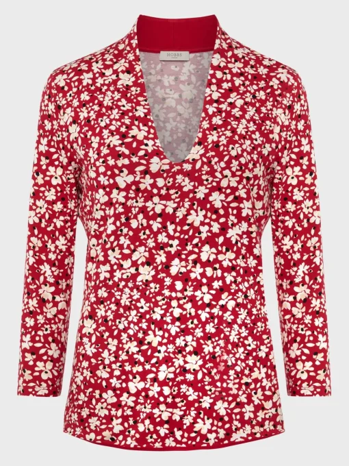 Flash Sale Hobbs Aimee Printed Top Pink Multi