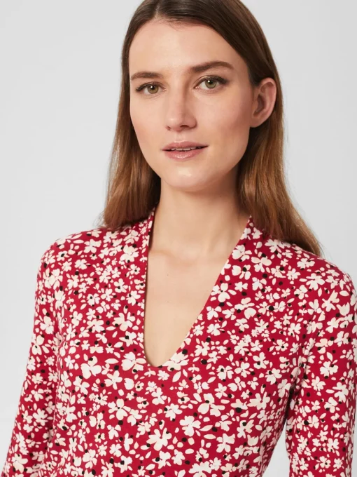 Flash Sale Hobbs Aimee Printed Top Pink Multi