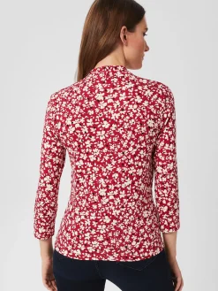 Flash Sale Hobbs Aimee Printed Top Pink Multi