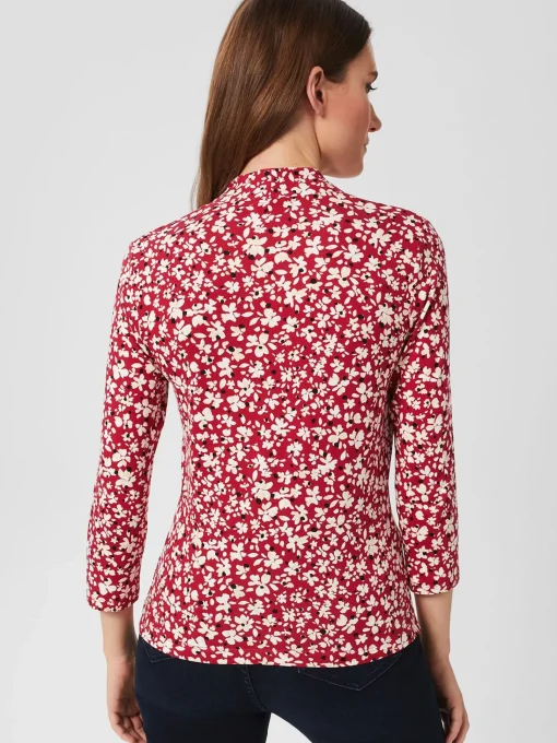 Flash Sale Hobbs Aimee Printed Top Pink Multi