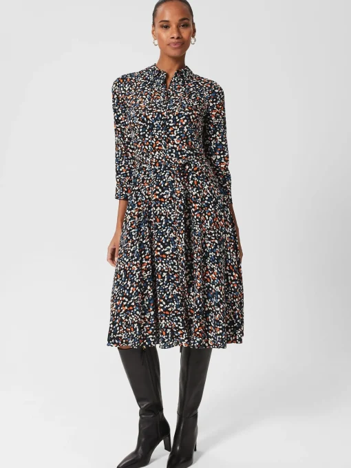 Shop Hobbs Alex Dress Black Multi