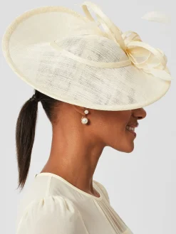 Sale Hobbs Alisa Fascinator Pale Yellow