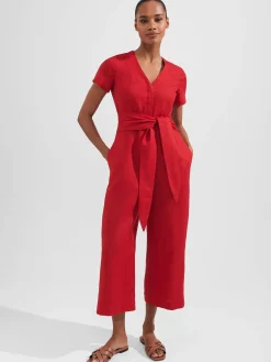 Discount Hobbs Aliya Jumpsuit Sangria Red