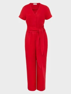 Discount Hobbs Aliya Jumpsuit Sangria Red