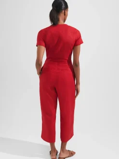 Discount Hobbs Aliya Jumpsuit Sangria Red