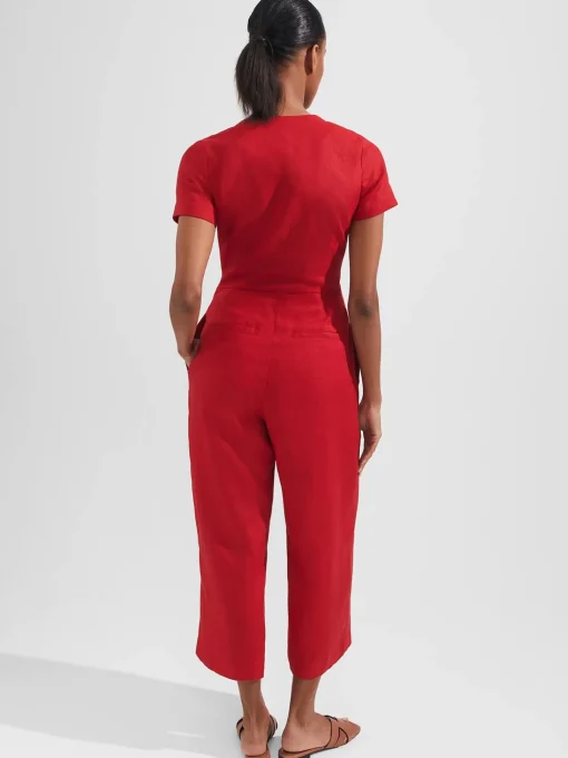 Discount Hobbs Aliya Jumpsuit Sangria Red