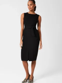 Clearance Hobbs Alva Belted Dress Black