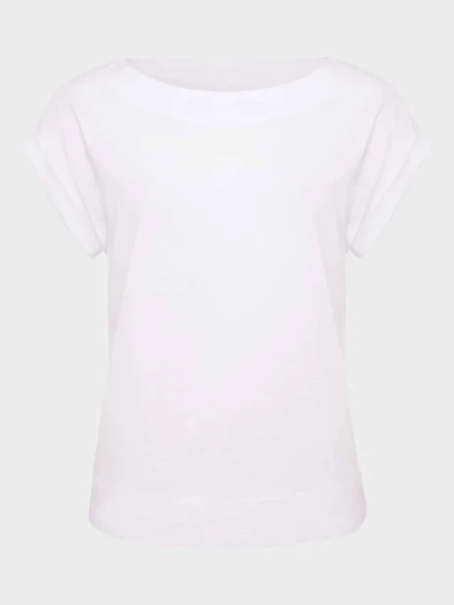 Outlet Hobbs Alycia Cotton T-Shirt White