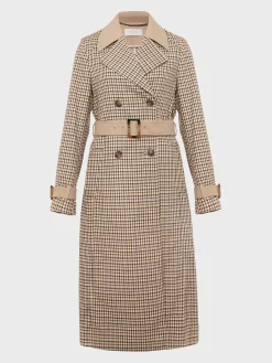 New Hobbs Amaya Trench Tan Multi