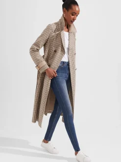 New Hobbs Amaya Trench Tan Multi