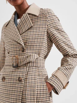 New Hobbs Amaya Trench Tan Multi