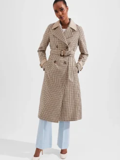 New Hobbs Amaya Trench Tan Multi