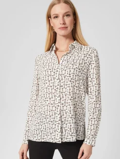 Cheap Hobbs Angelina Shirt Ivory
