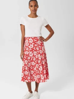 Shop Hobbs Angie Skirt Red Pink