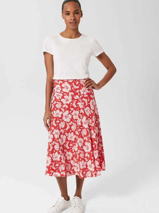 Shop Hobbs Angie Skirt Red Pink