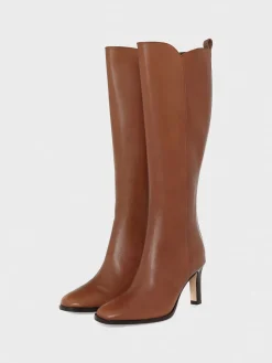 New Hobbs Annabel Long Boot Tan