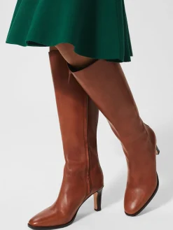 New Hobbs Annabel Long Boot Tan