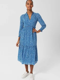 Best Hobbs Annalise Dress Blue Multi