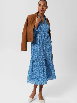 Best Hobbs Annalise Dress Blue Multi