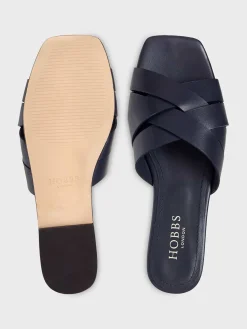 Hot Hobbs Annie Flat Sandal Navy