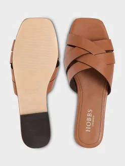 Clearance Hobbs Annie Flat Sandal Tan