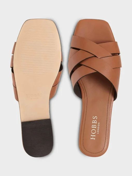 Clearance Hobbs Annie Flat Sandal Tan
