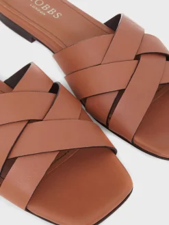 Clearance Hobbs Annie Flat Sandal Tan