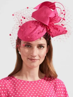 Fashion Hobbs Areila Fascinator Bright Pink
