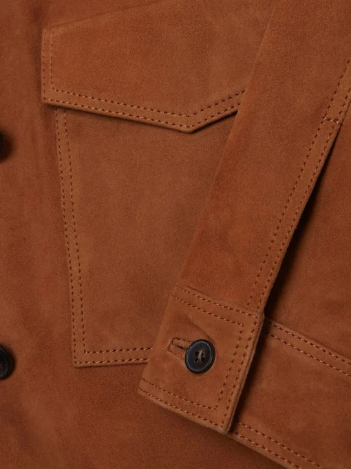 Shop Hobbs Ashlee Suede Jacket Tan