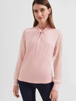 Cheap Hobbs Ashley Top Spring Pink