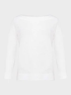 Cheap Hobbs Avia Cotton Slub T-Shirt White
