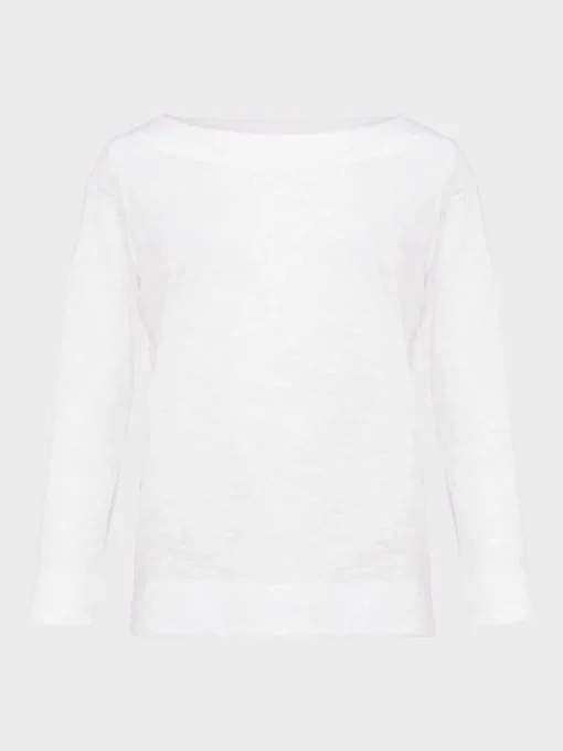 Cheap Hobbs Avia Cotton Slub T-Shirt White
