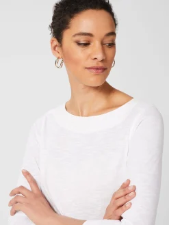 Cheap Hobbs Avia Cotton Slub T-Shirt White