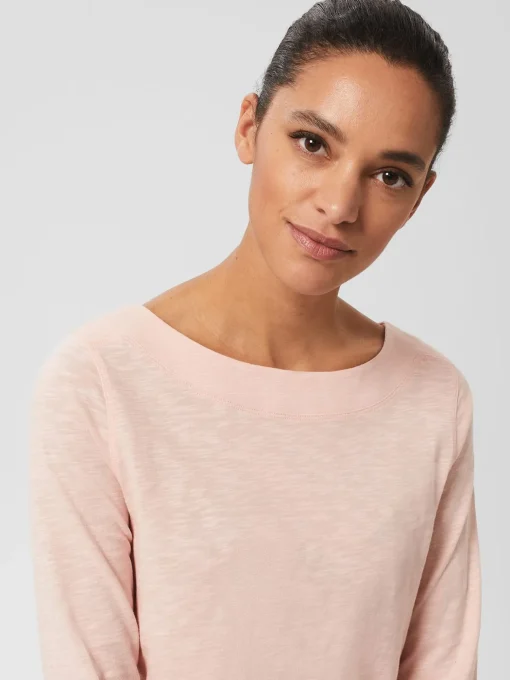 Flash Sale Hobbs Avia Cotton Slub T-Shirt Spring Pink