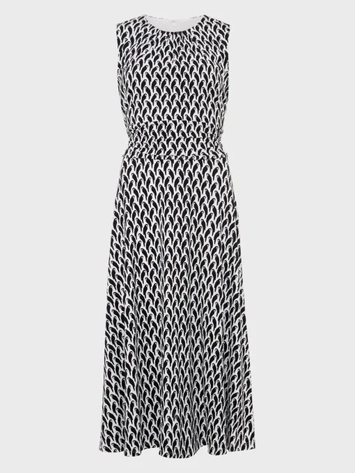Clearance Hobbs Bayview Dress Ivory Navy