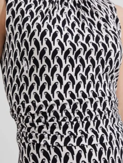 Clearance Hobbs Bayview Dress Ivory Navy