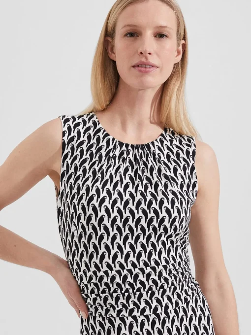 Clearance Hobbs Bayview Dress Ivory Navy