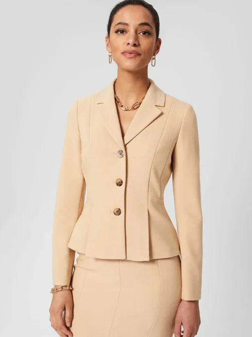 Flash Sale Hobbs Beatrice Jacket Beige Suede