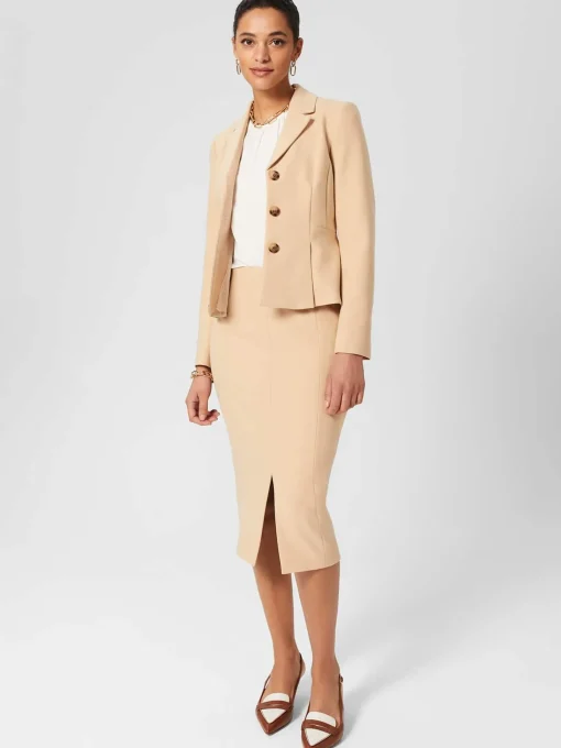 Flash Sale Hobbs Beatrice Jacket Beige Suede