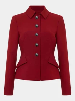 Sale Hobbs Becky Jacket Rhubarb Red