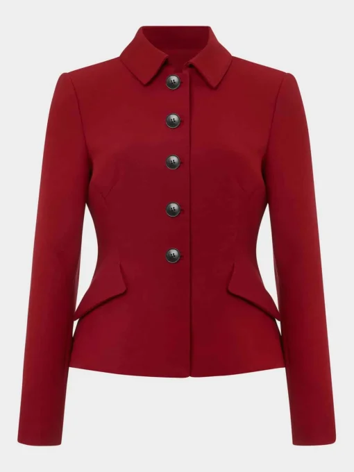 Sale Hobbs Becky Jacket Rhubarb Red