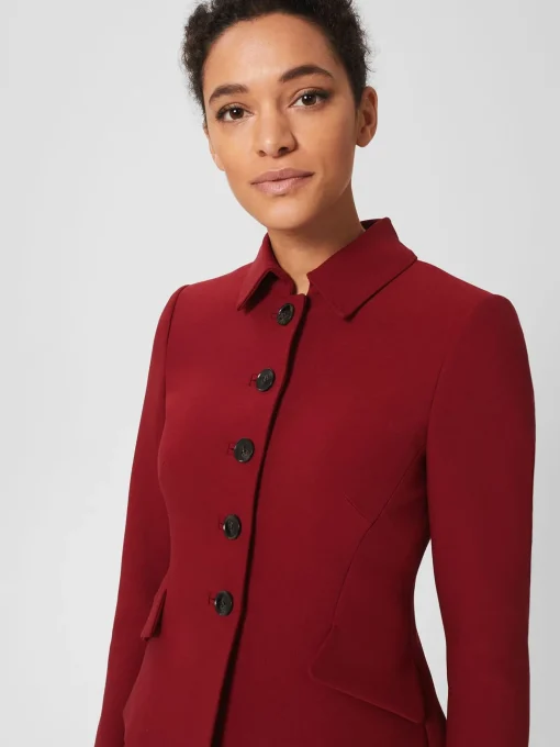 Sale Hobbs Becky Jacket Rhubarb Red